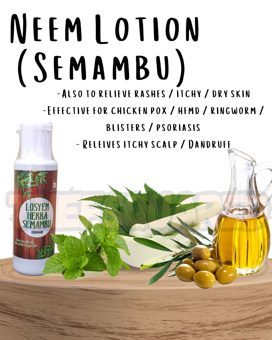 NEEM SET / SEMAMBU SET ( NEEM SOAP / NEEM BALM / NEEM LOTION) BY SUSUK MANJA