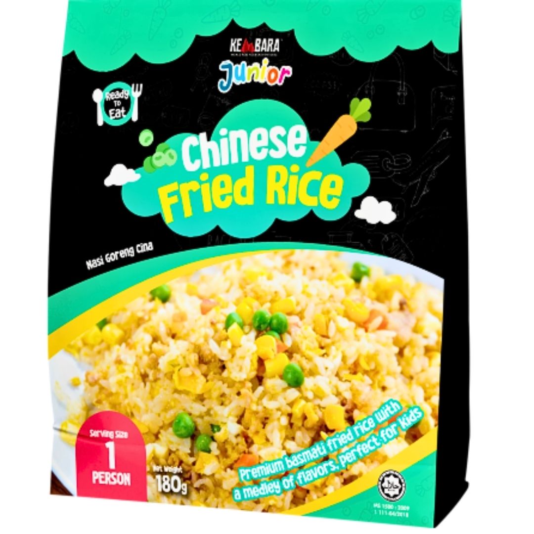 KEMBARA MEALS JUNIOR | READY TO EAT | 180G | CHINESE FRIED RICE | MAC N CHEESE | BEEF SOUP