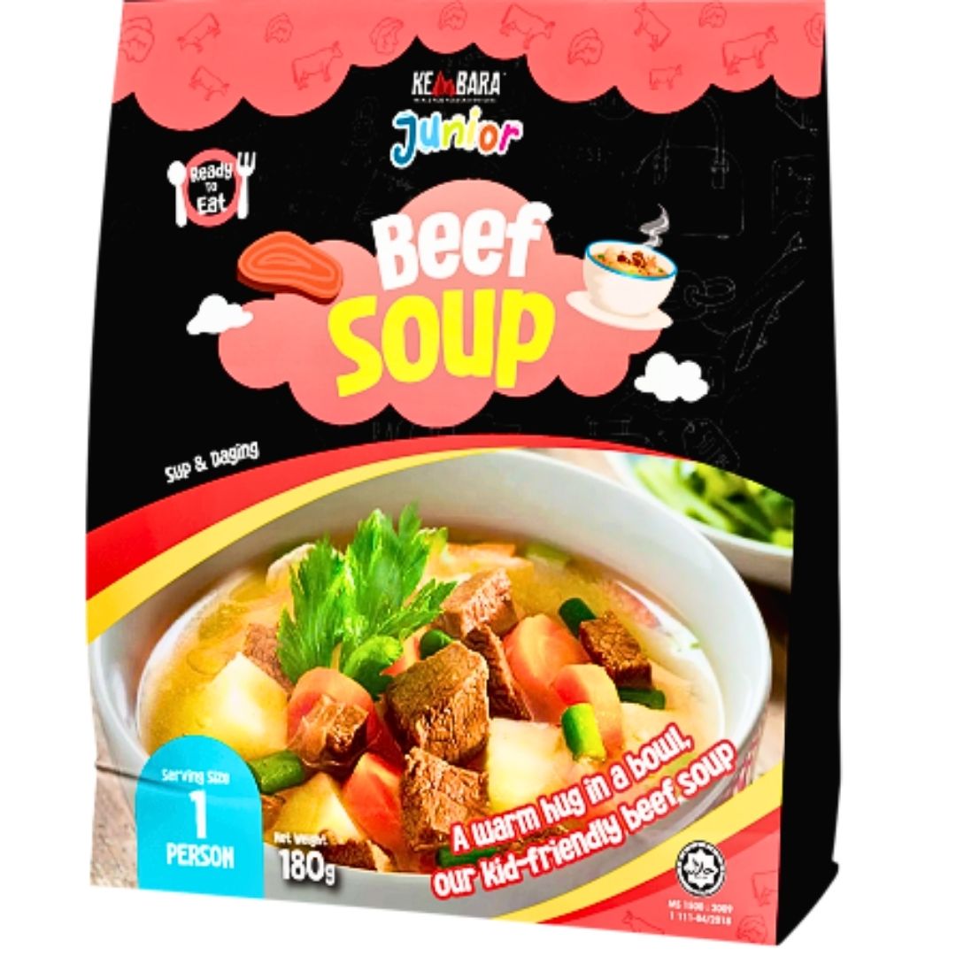 KEMBARA MEALS JUNIOR | READY TO EAT | 180G | CHINESE FRIED RICE | MAC N CHEESE | BEEF SOUP