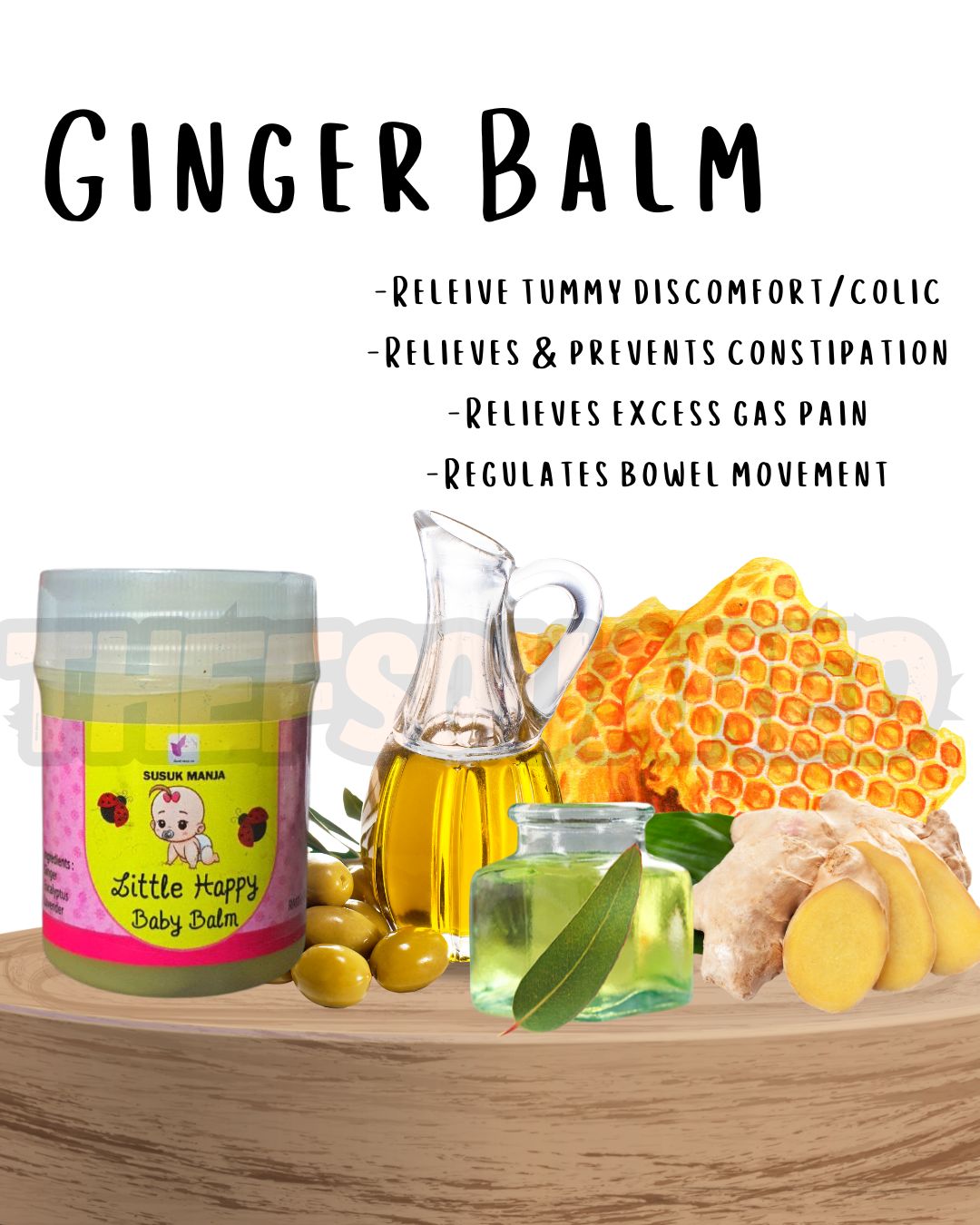 Mummy's Rescue Kit Baby Gift Set (Garlic balm, Ginger balm, Turmeric, Neem, Bidara, Lemon Soap, Fever Balm)