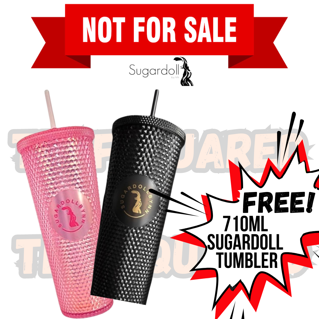 Not for Sale | Sugardoll Limited Edition Tumbler | 710ml | black | pink