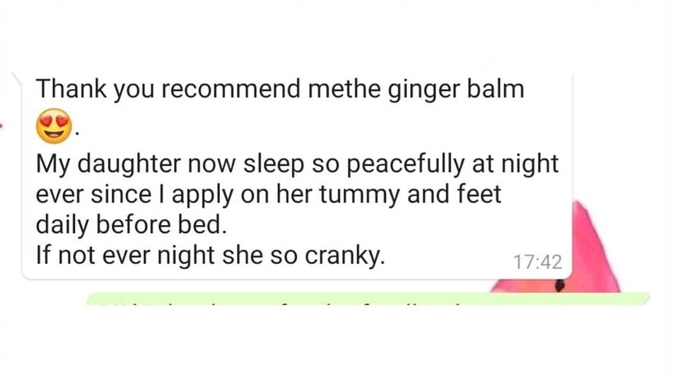 Ginger Balm ( Little Happy Baby Balm ) soothes cold | tummy discomfort / colic