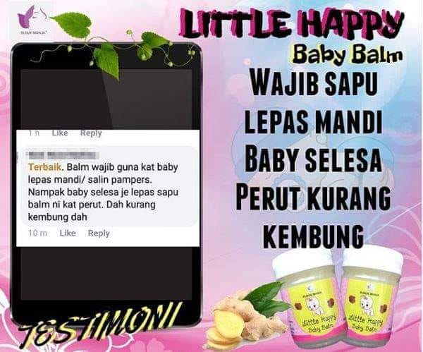 Ginger Balm ( Little Happy Baby Balm ) soothes cold | tummy discomfort / colic