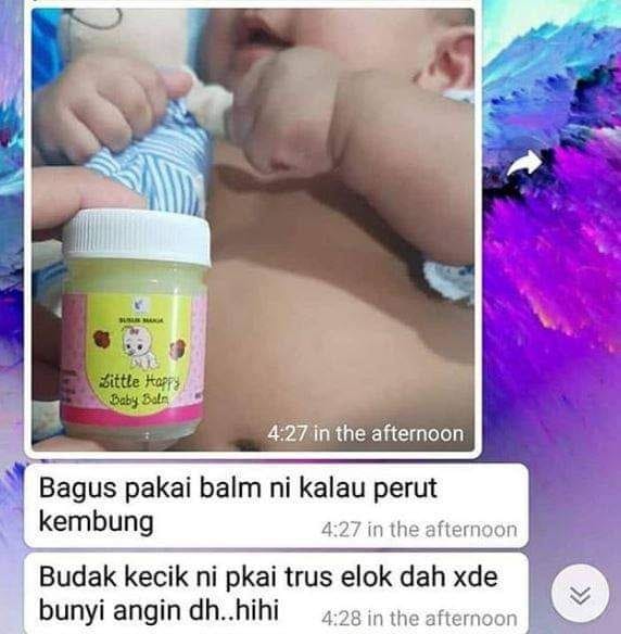 Ginger Balm ( Little Happy Baby Balm ) soothes cold | tummy discomfort / colic