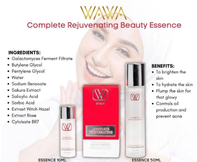 Wawa Complete Rejuvenating Beauty Essence with Whitening Probiotics