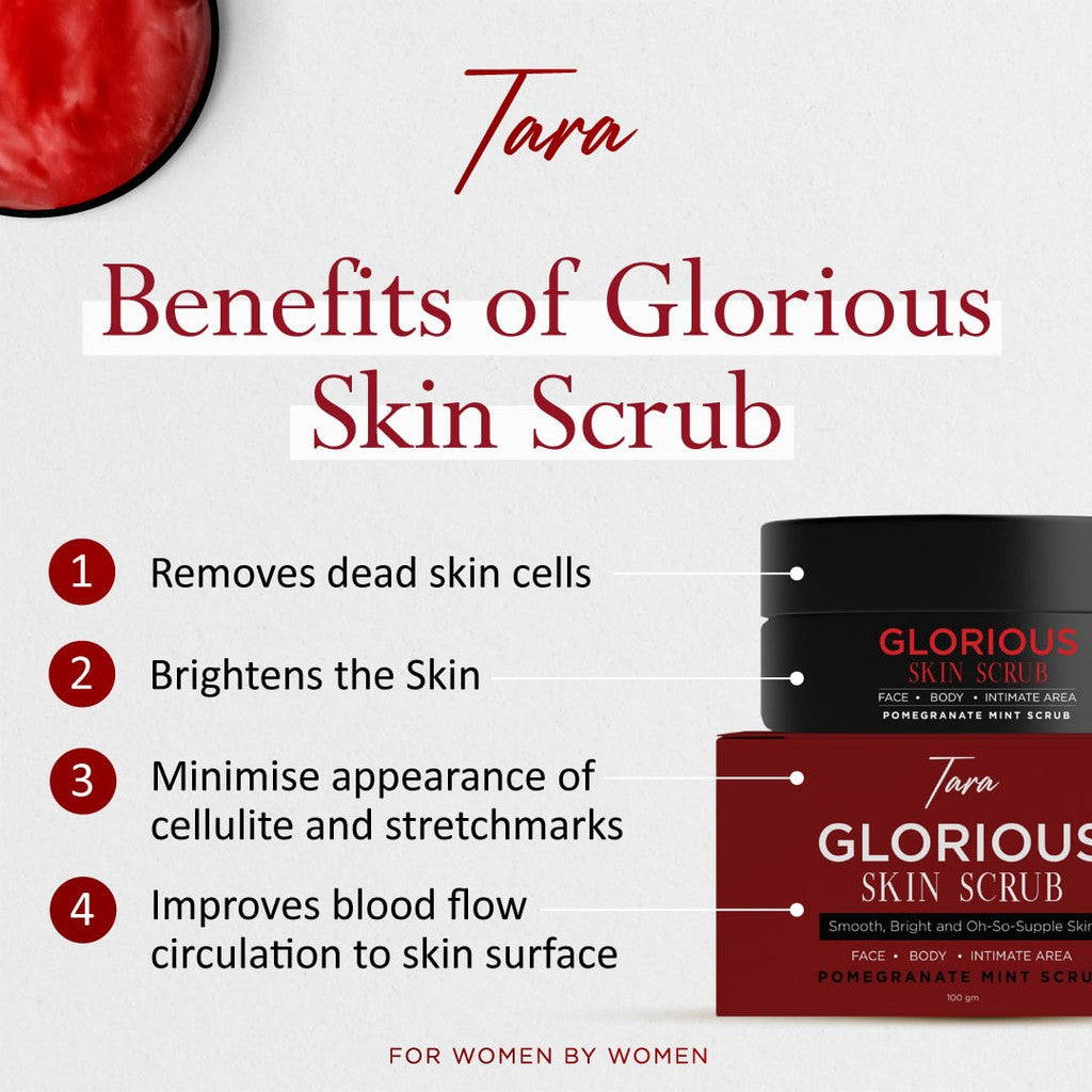 Tara Glorious Skin Scrub | Exfoliate | Feminine Hygiene