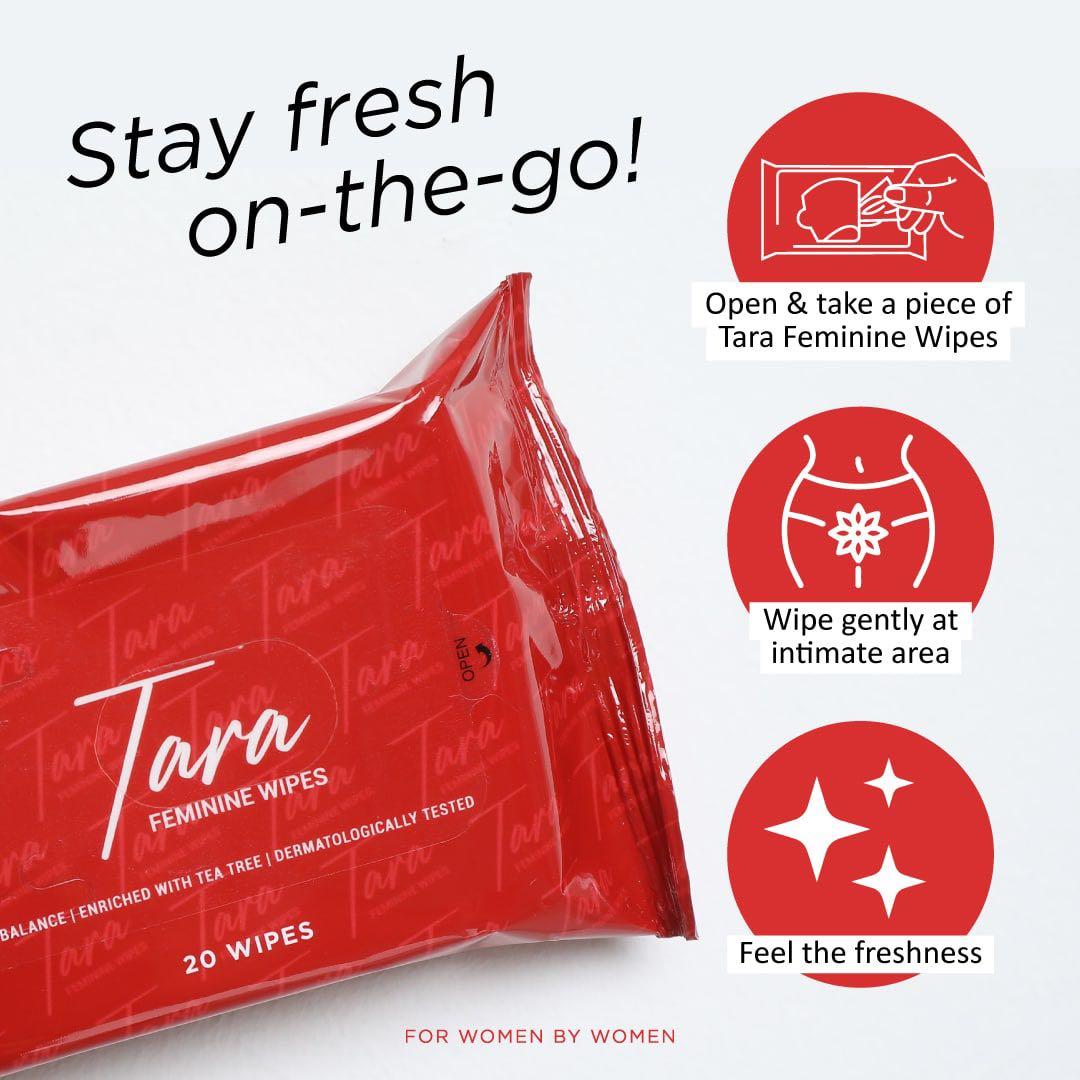 Tara Feminine Wipes by Nora Danish
