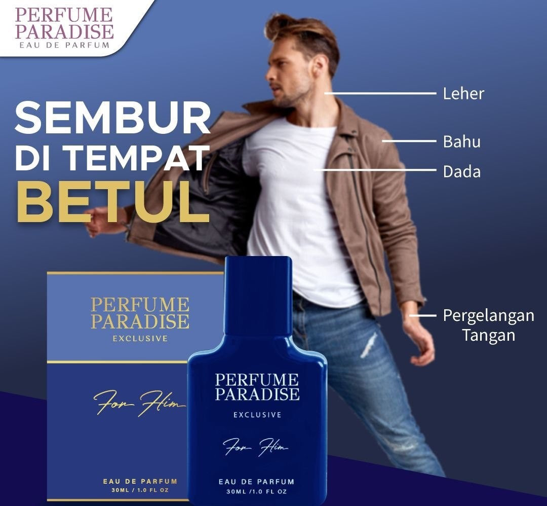 PERFUME PARADISE FOR MEN 10ML & 30ML HALAL PERFUME