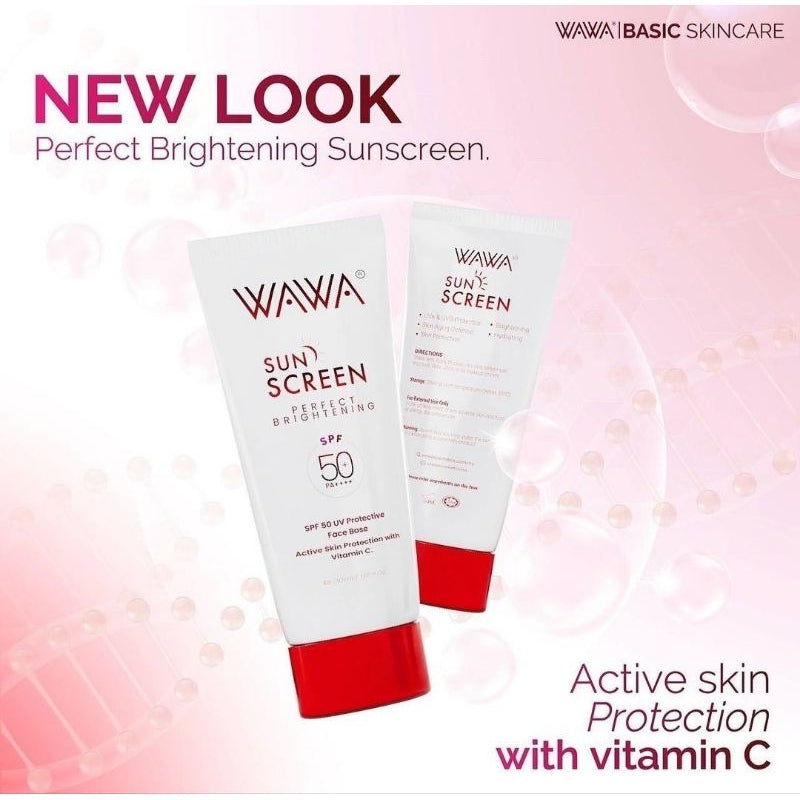 Wawa Glow Skin 3 in 1 | Perfect Sunscreen | Tinted Sunscreen | Pore Primer