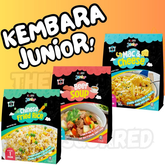 KEMBARA MEALS JUNIOR | READY TO EAT | 180G | CHINESE FRIED RICE | MAC N CHEESE | BEEF SOUP