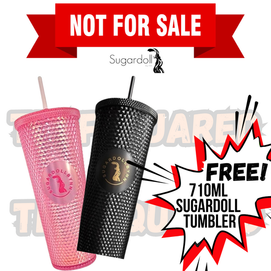 Not for Sale | Sugardoll Limited Edition Tumbler | 710ml | black | pink