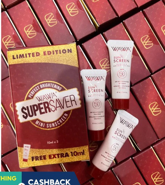 Wawa Super Saver Sunscreen Get 3 x 10ml