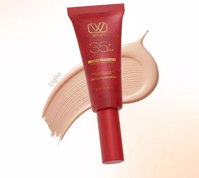 Wawa Glow Skin 3 in 1 | Perfect Sunscreen | Tinted Sunscreen | Pore Primer