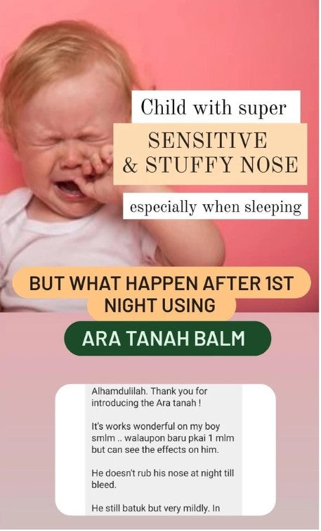 Ara Tanah Balm (for asthma, bronchitis, wheezing, warts removal)