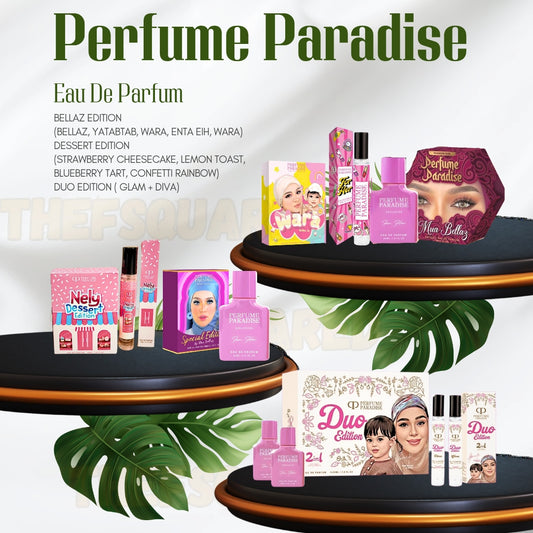 PERFUME PARADISE UNISEX 10ML & 30ML HALAL PERFUME | DUO EDITION | BELLAZ EDITION | DESSERT EDITION