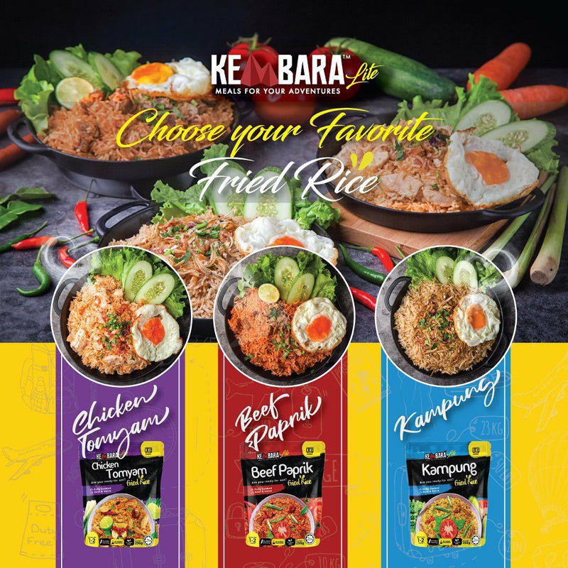 Kembara Pack Lite | 250g | Ready-To-Eat Fried Rice